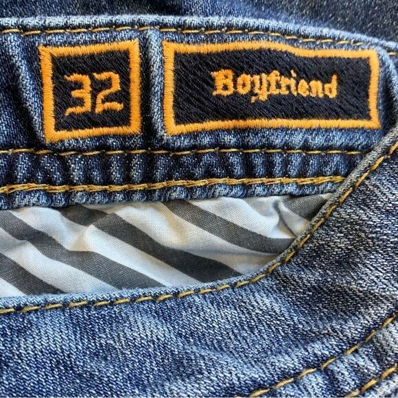 Rock Revival Anabela Boyfriend Cropped Distressed mid rise Womens size 32 - Picture 12 of 14